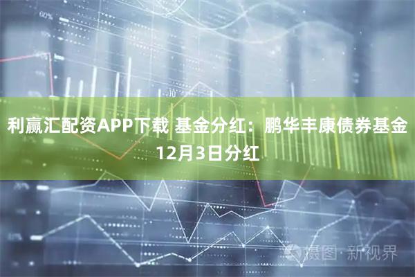 利赢汇配资APP下载 基金分红：鹏华丰康债券基金12月3日分红