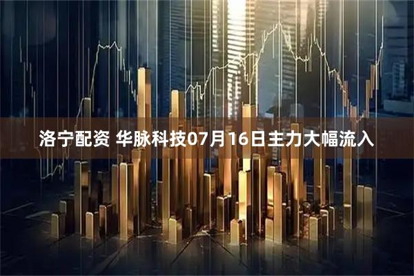 洛宁配资 华脉科技07月16日主力大幅流入